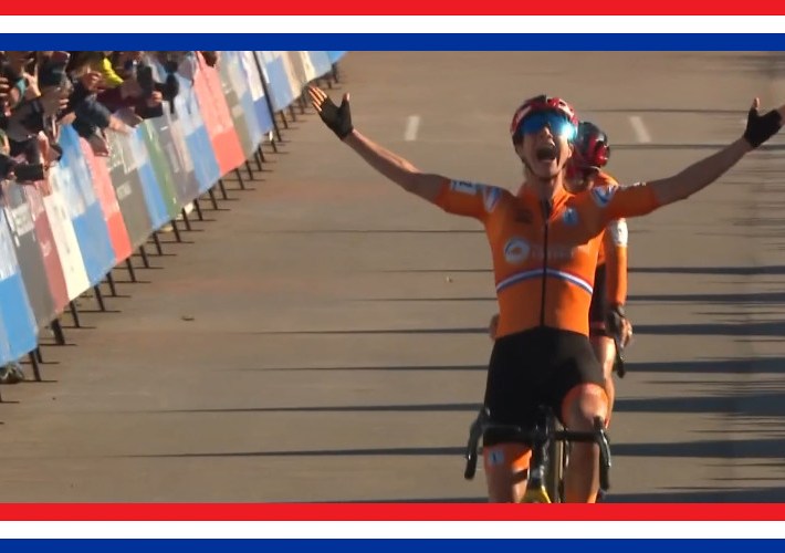 Marianne Vos wint goud bij WK veldrijden